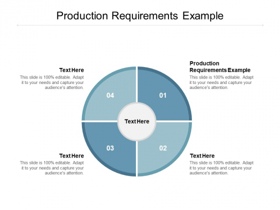 Production Requirements Example Ppt PowerPoint Presentation Infographics Show