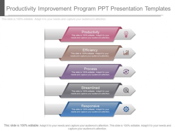 productivity improvement program ppt presentation templates