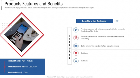 Products Features And Benefits Online Trade Marketing And Promotion Template PDF Products Features And Benefits Online Trade Marketing And Promotion Template PDF