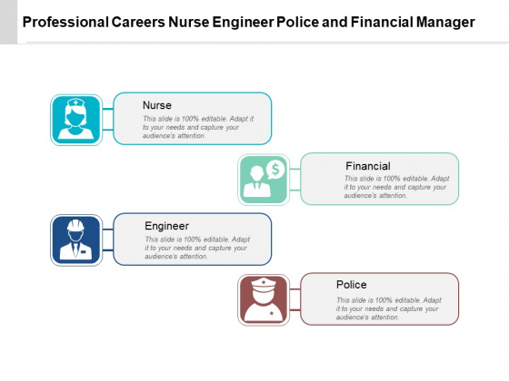 Professional Careers Nurse Engineer Police And Financial Manager Ppt PowerPoint Presentation Model Example File Professional Careers Nurse Engineer Police And Financial Manager Ppt PowerPoint Presentation Model Example File