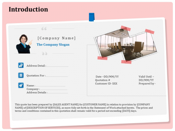 Professional Price Quotation Service Introduction Ppt Layouts Professional PDF Professional Price Quotation Service Introduction Ppt Layouts Professional PDF