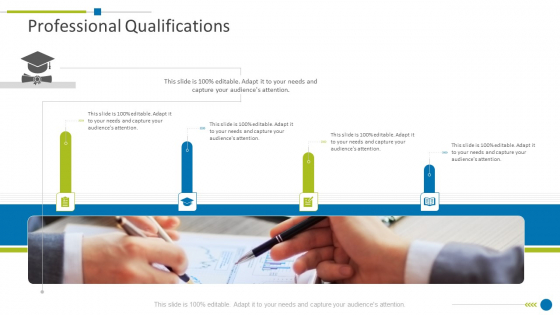 Professional Qualifications Example Presentation For Job Interview Ppt Layouts Infographics PDF