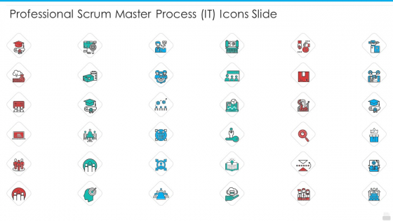 Professional Scrum Master Process IT Icons Slide Portrait PDF Professional Scrum Master Process IT Icons Slide Portrait PDF