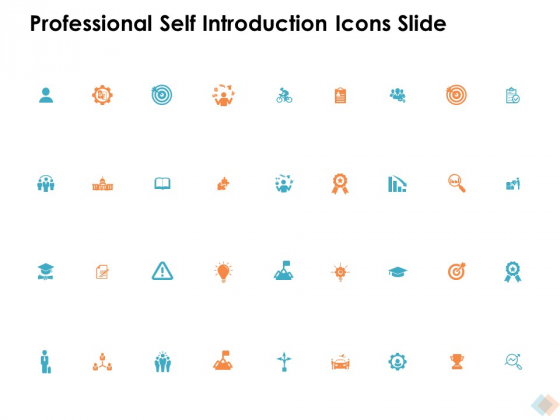 Professional Self Introduction Icons Slide Ppt PowerPoint Presentation Outline Show