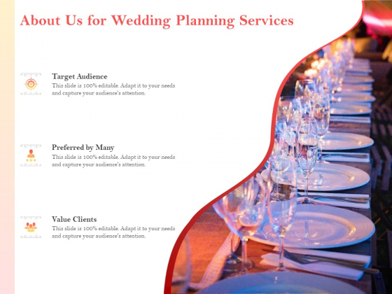 Professional Wedding Planner About Us For Wedding Planning Services Target Ppt Ideas Deck PDF Professional Wedding Planner About Us For Wedding Planning Services Target Ppt Ideas Deck PDF