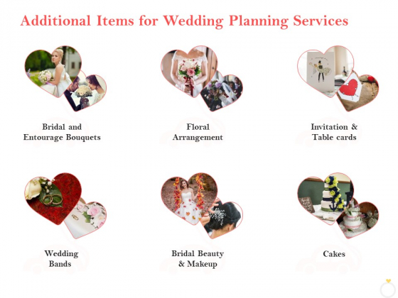 Professional Wedding Planner Additional Items For Wedding Planning Services Ppt PowerPoint Presentation Gallery Display PDF Professional Wedding Planner Additional Items For Wedding Planning Services Ppt PowerPoint Presentation Gallery Display PDF