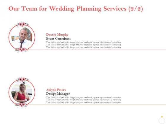 Professional Wedding Planner Our Team For Wedding Planning Services Ppt PowerPoint Presentation File Mockup PDF Professional Wedding Planner Our Team For Wedding Planning Services Ppt PowerPoint Presentation File Mockup PDF