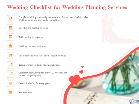 Professional Wedding Planner Wedding Checklist For Wedding Planning Services Ppt Pictures Background Designs PDF Professional Wedding Planner Wedding Checklist For Wedding Planning Services Ppt Pictures Background Designs PDF