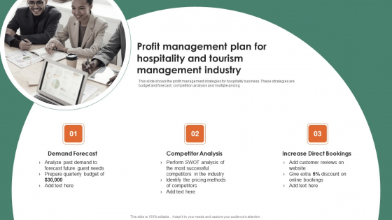 Profit Management Plan For Hospitality And Tourism Management Industry Background PDF Profit Management Plan For Hospitality And Tourism Management Industry Background PDF