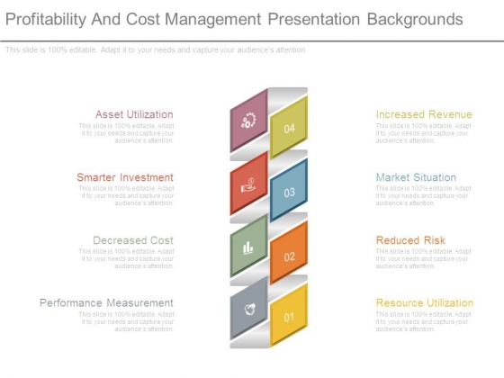 Profitability And Cost Management Presentation Backgrounds