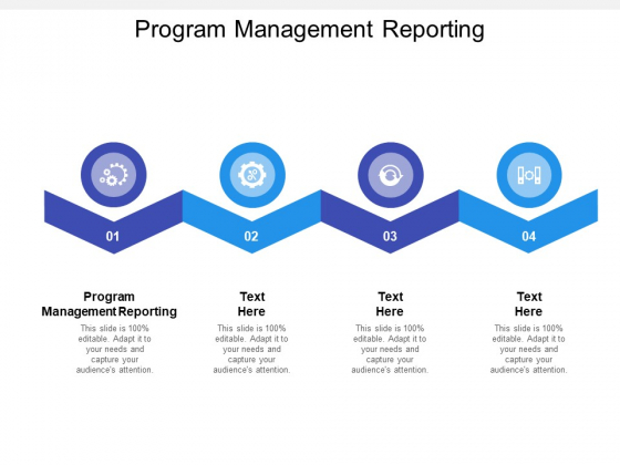 Program Management Reporting Ppt PowerPoint Presentation File Smartart Cpb
