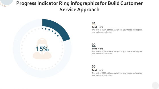 Progress Indicator Ring Infographics For Build Customer Service Approach Inspiration PDF