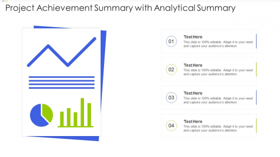 Project Achievement Summary With Analytical Summary Pictures PDF