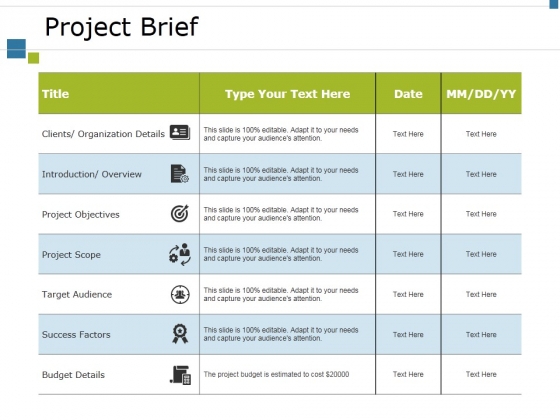 Project Brief Ppt PowerPoint Presentation Layouts Smartart Project Brief Ppt PowerPoint Presentation Layouts Smartart