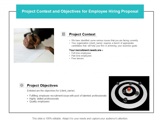 Project Context And Objectives For Employee Hiring Proposal Ppt PowerPoint Presentation Portfolio Good Project Context And Objectives For Employee Hiring Proposal Ppt PowerPoint Presentation Portfolio Good