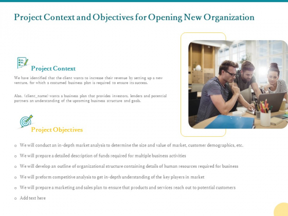 Project Context And Objectives For Opening New Organization Ppt PowerPoint Presentation Model Styles PDF Project Context And Objectives For Opening New Organization Ppt PowerPoint Presentation Model Styles PDF