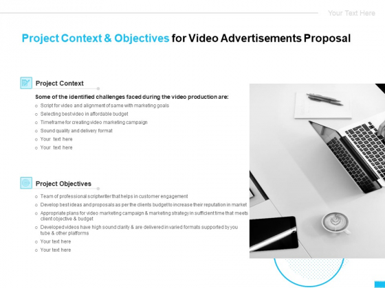 Project Context And Objectives For Video Advertisements Proposal Ppt Ideas Graphics Tutorials PDF Project Context And Objectives For Video Advertisements Proposal Ppt Ideas Graphics Tutorials PDF