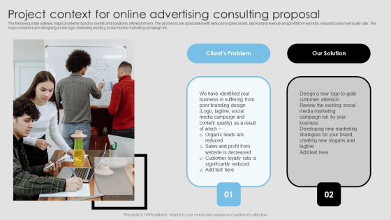 Project Context For Online Advertising Consulting Proposal Rules PDF