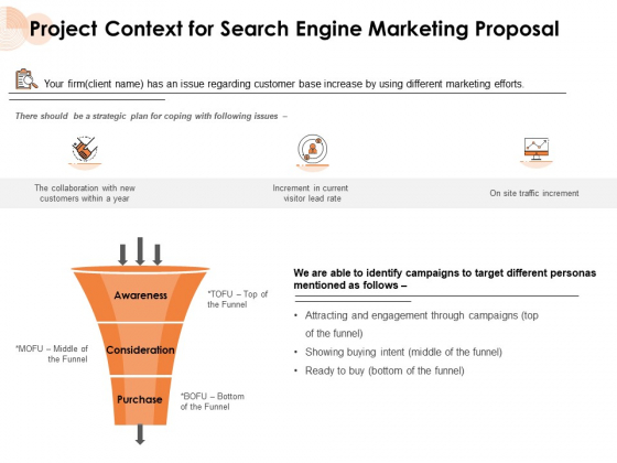 Project Context For Search Engine Marketing Proposal Ppt PowerPoint Presentation Professional PDF
