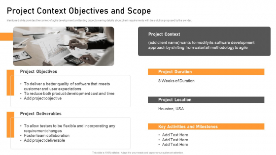 Project Context Objectives And Scope Topics PDF