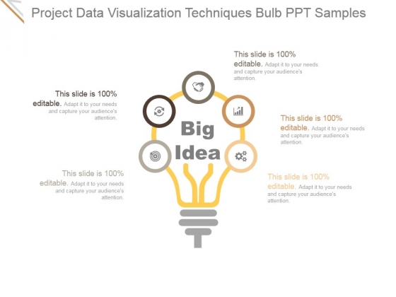 Project Data Visualization Techniques Bulb Ppt PowerPoint Presentation Example File