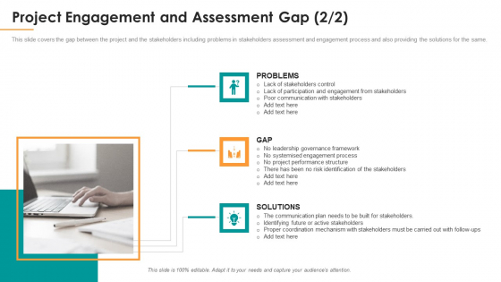 Project Engagement And Assessment Gap Ppt Inspiration Grid PDF
