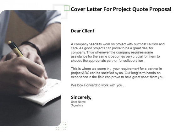 Project Estimate Cover Letter For Project Quote Proposal Ppt Summary Influencers PDF Project Estimate Cover Letter For Project Quote Proposal Ppt Summary Influencers PDF