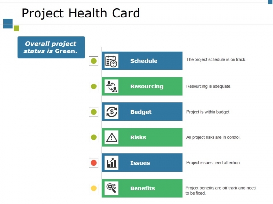 Project Health Card Ppt PowerPoint Presentation Ideas Graphics Project Health Card Ppt PowerPoint Presentation Ideas Graphics