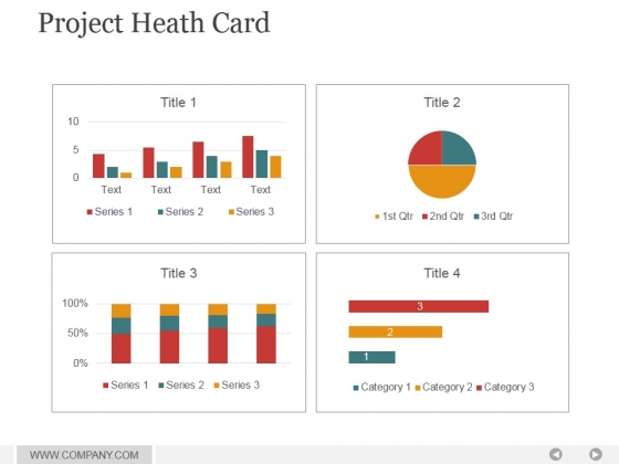 Project Heath Card Ppt PowerPoint Presentation Deck