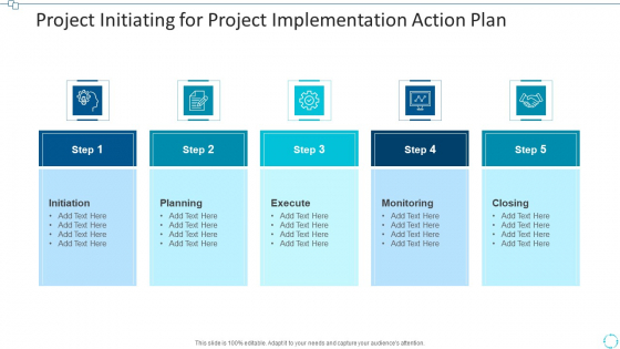 Project Initiating For Project Implementation Action Plan Ideas PDF