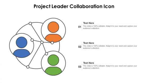 Project Leader Collaboration Icon Ppt PowerPoint Presentation File Good PDF