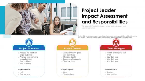 Project Leader Impact Assessment And Responsibilities Ppt PowerPoint Presentation Icon Portfolio PDF Project Leader Impact Assessment And Responsibilities Ppt PowerPoint Presentation Icon Portfolio PDF