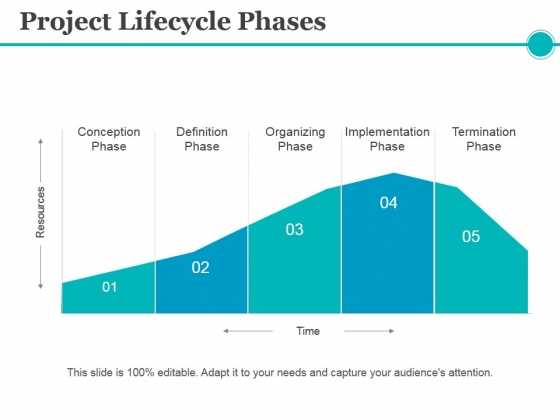 Project Lifecycle Phases Template 1 Ppt PowerPoint Presentation Layouts Layout