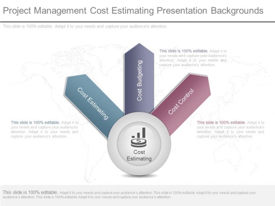 Project Management Cost Estimating Presentation Backgrounds