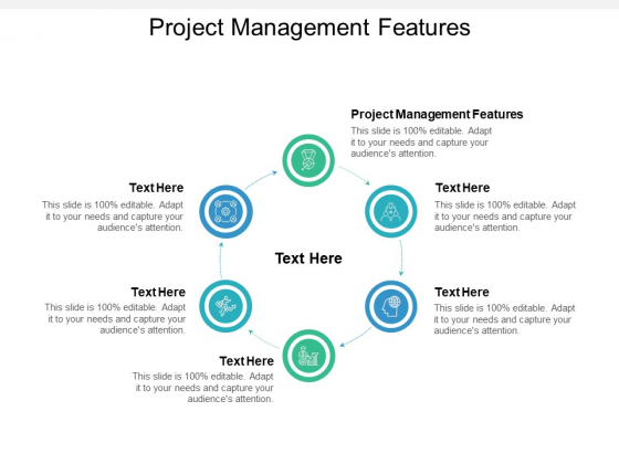 Project Management Features Ppt PowerPoint Presentation Show Layout Ideas Cpb
