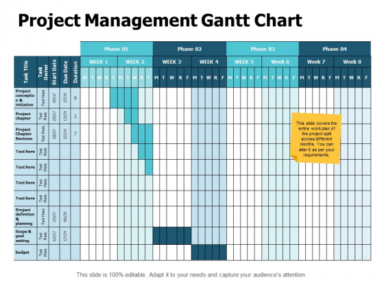 Project Management Gantt Chart Ppt PowerPoint Presentation Layouts Format Ideas Project Management Gantt Chart Ppt PowerPoint Presentation Layouts Format Ideas