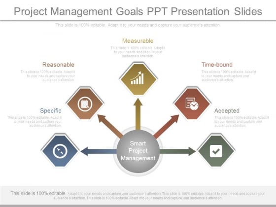 project management goals ppt presentation slides powerpoint templates project management presentation