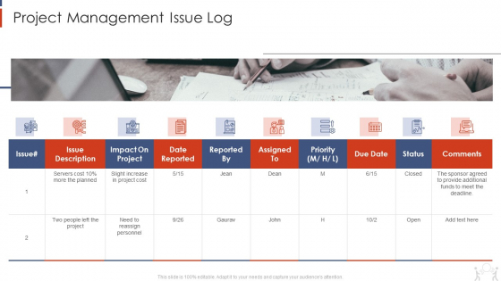 Project Management Modelling Techniques IT Project Management Issue Log Background PDF Project Management Modelling Techniques IT Project Management Issue Log Background PDF
