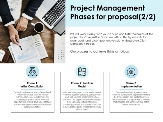 Project Management Phases For Proposal Client Ppt PowerPoint Presentation Infographic Template Brochure