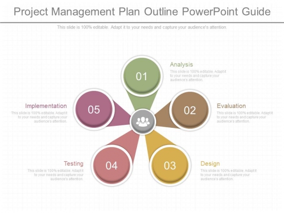 Project Management Plan Outline Powerpoint Guide PowerPoint Templates