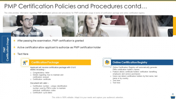 Project Management Professional Certificate Preparation IT PMP Certification Policies And Procedures Contd Summary PDF Project Management Professional Certificate Preparation IT PMP Certification Policies And Procedures Contd Summary PDF