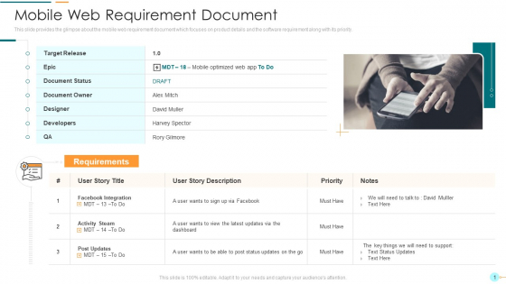 Project Management Professional Documentation Requirements IT Mobile Web Requirement Document Topics PDF Project Management Professional Documentation Requirements IT Mobile Web Requirement Document Topics PDF
