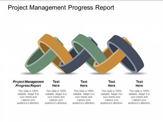 Project Management Progress Report Ppt PowerPoint Presentation Ideas Deck Cpb