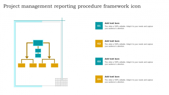 Project Management Reporting Procedure Framework Icon Ideas PDF
