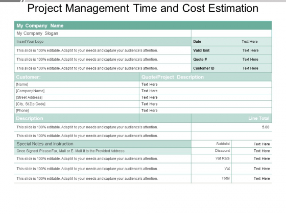 Project Management Time And Cost Estimation Ppt PowerPoint Presentation Infographic Template Microsoft Project Management Time And Cost Estimation Ppt PowerPoint Presentation Infographic Template Microsoft