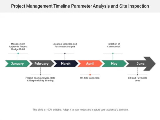 Project Management Timeline Parameter Analysis And Site Inspection Ppt PowerPoint Presentation Professional Designs Project Management Timeline Parameter Analysis And Site Inspection Ppt PowerPoint Presentation Professional Designs