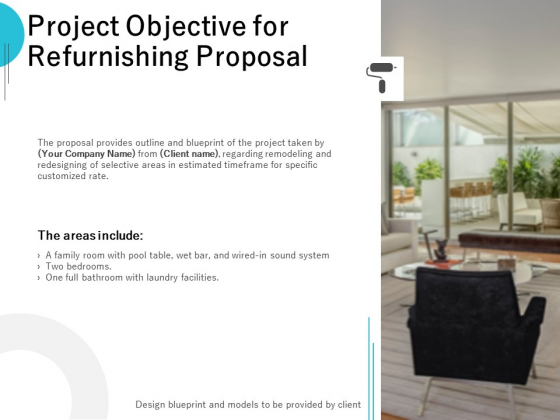 Project Objective For Refurnishing Proposal Ppt Powerpoint Presentation Portfolio Powerpoint Templates