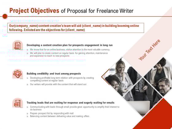 Project Objectives Of Proposal For Freelance Writer Ppt PowerPoint Presentation Visual Aids Background Images PDF Project Objectives Of Proposal For Freelance Writer Ppt PowerPoint Presentation Visual Aids Background Images PDF
