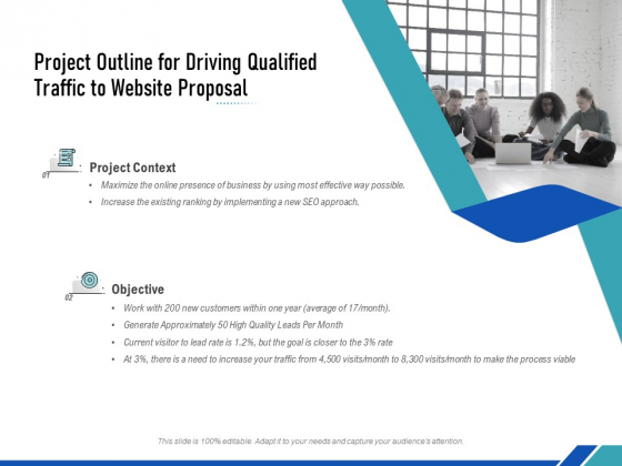 Project Outline For Driving Qualified Traffic To Website Proposal Ppt PowerPoint Presentation Inspiration Pictures PDF Project Outline For Driving Qualified Traffic To Website Proposal Ppt PowerPoint Presentation Inspiration Pictures PDF