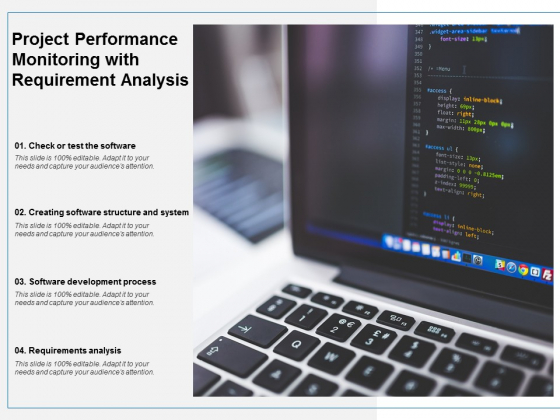 Project Performance Monitoring With Requirement Analysis Ppt PowerPoint Presentation Infographics Styles